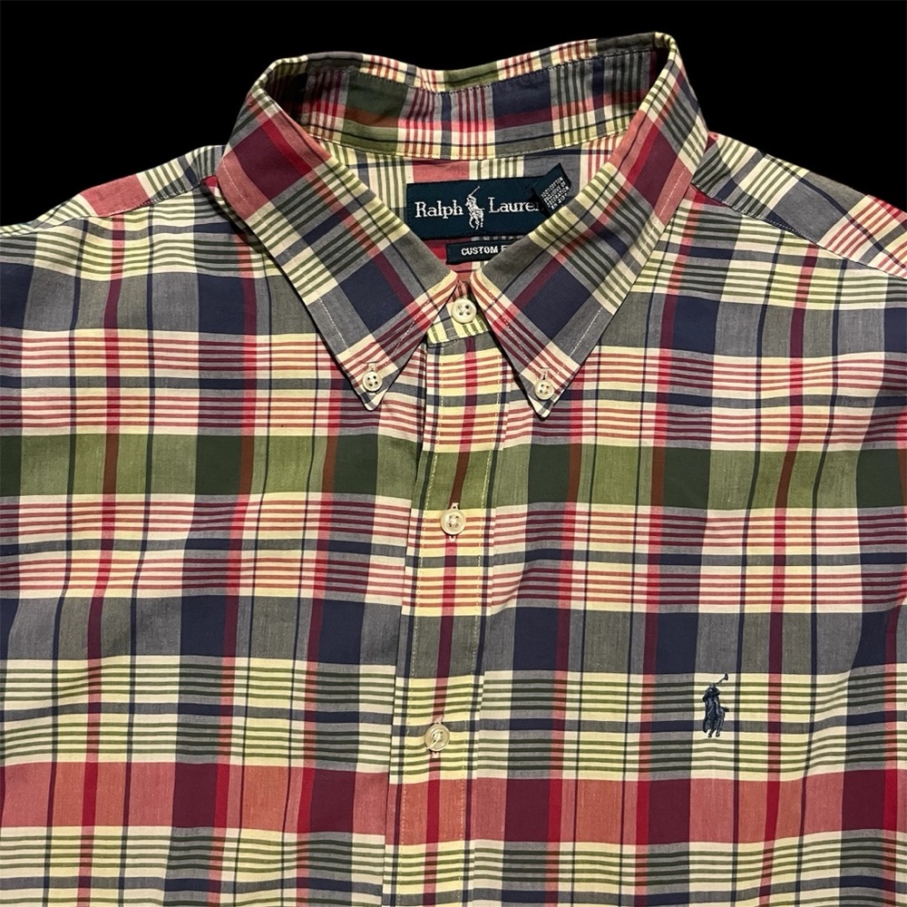 POLO RALPH LAUREN MULTICOLOR PLAID SHIRT XXL - Picture 3 of 5